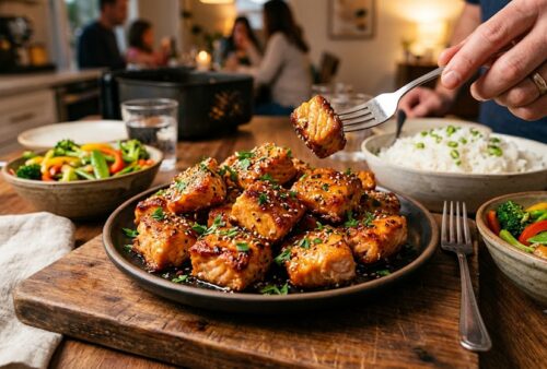Crispy Air Fryer Honey Garlic Salmon Bites: The Ultimate 20-Minute Weeknight Dinner