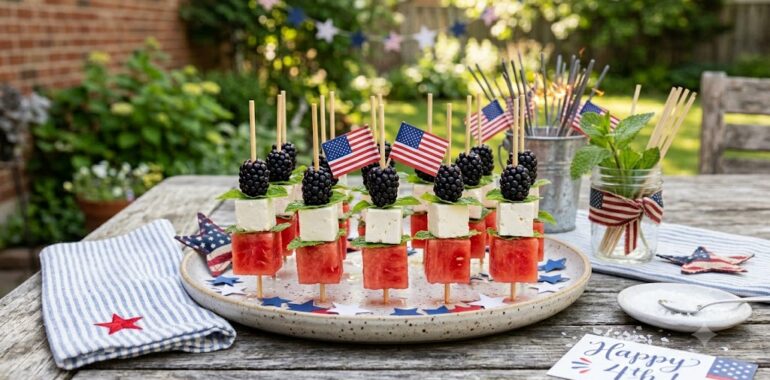 The Freedom Platter: 3 Red, White, and Blue Snacks for Clean Summer Celebrations