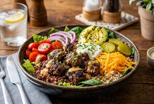 Healthy Hamburger Bowls: All the Flavor, None of the Bun